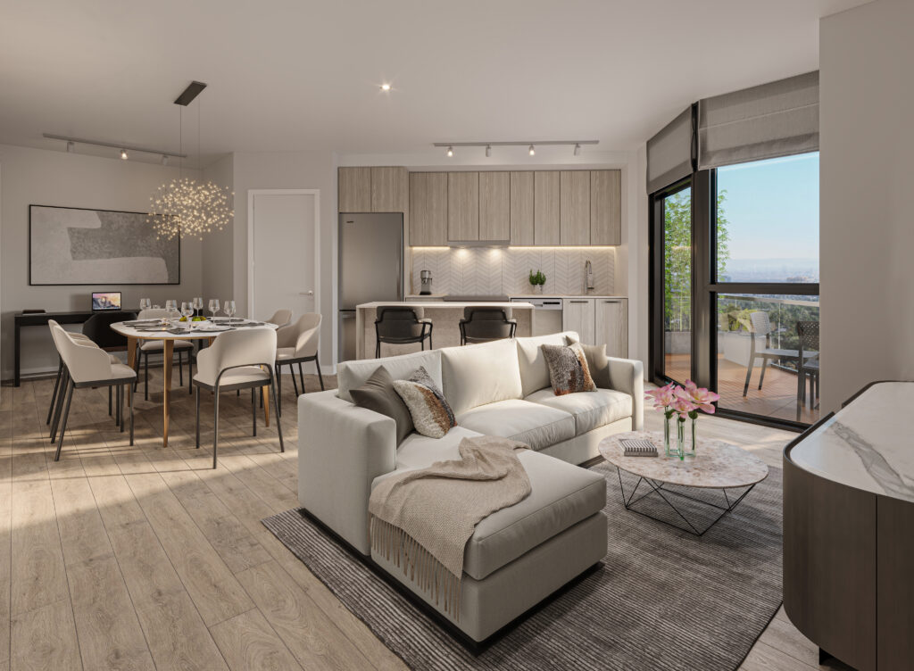 2L interior render of Linea 1