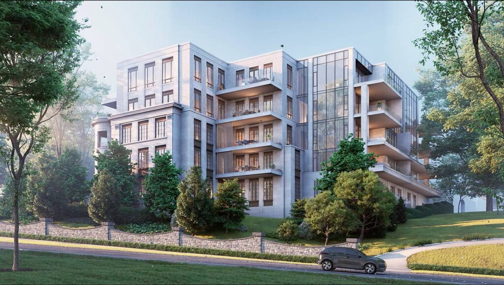 Maison-77-Clarendon-EXT4 exterior render of Maison 77 Clarendon 4