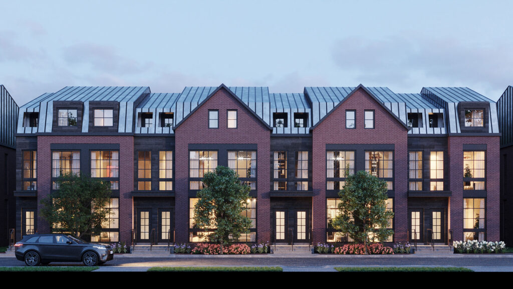 RosePark-Townhomes-EXT1 exterior render of RosePark Townhomes 1