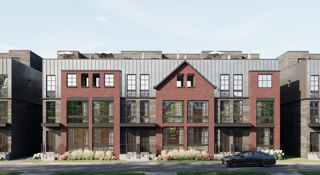 RosePark-Townhomes-EXT4 exterior render of RosePark Townhomes 4