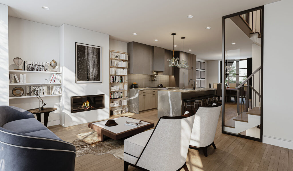 RosePark-Townhomes-INT2 interior render of RosePark Townhomes 2