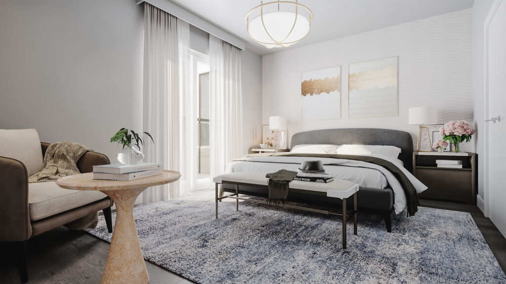 Vendome-INT3 interior render of Vendome bedroom