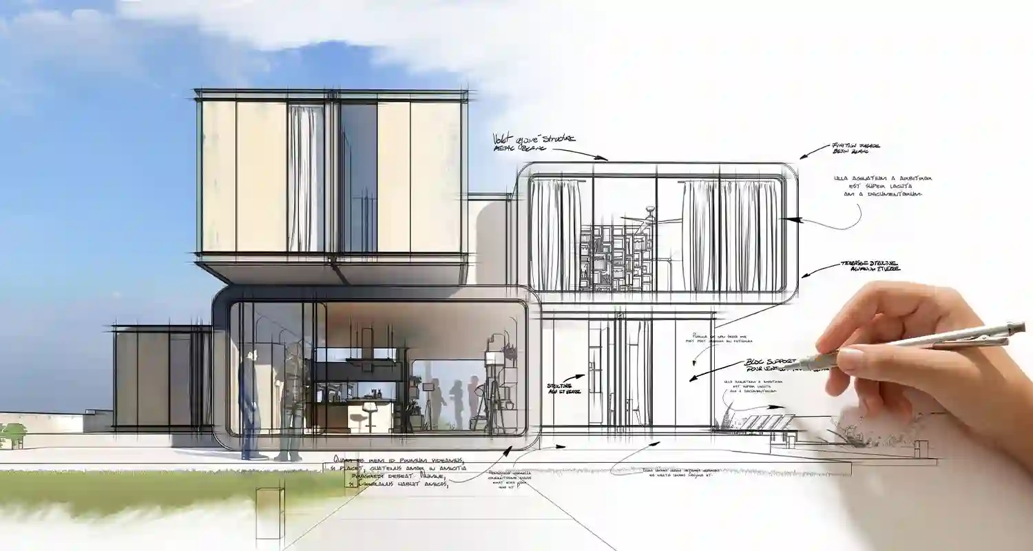 architectural rendering drawing